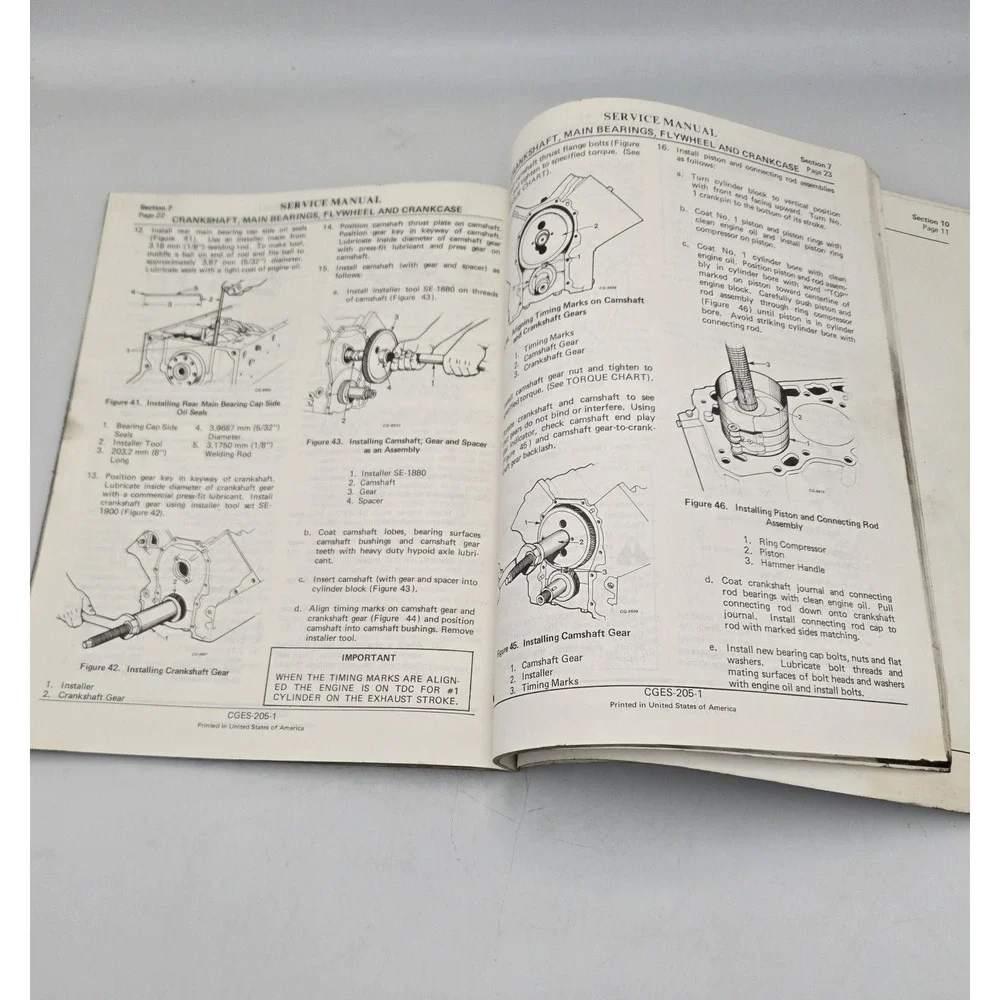 international Navistar 9.0L Diesel Engine Service Shop Repair Manual CGES-205-1